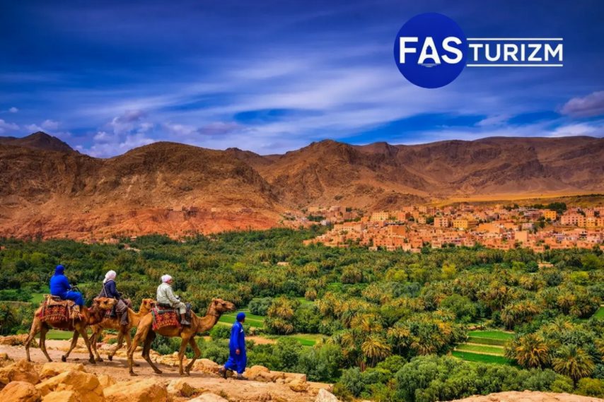 Fas turu tinghir todra vadisi vaha deve turu